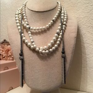 Holidays! Mars pearl wrap necklace